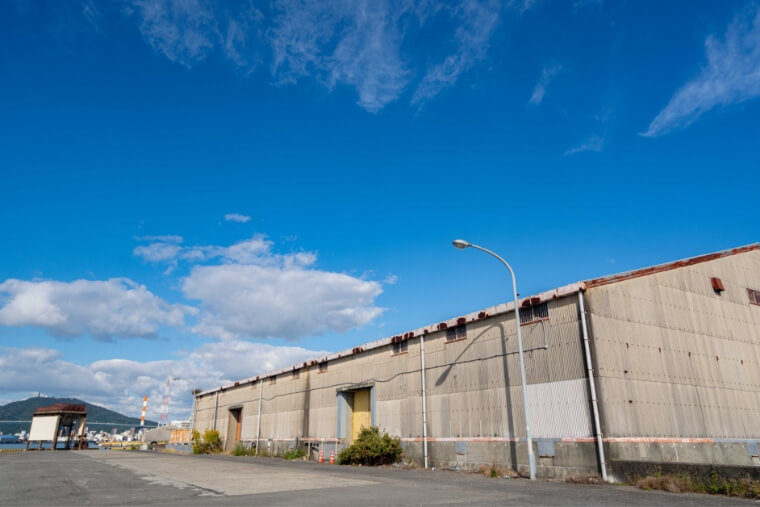 南沖洲県営上屋1号-1の外観写真